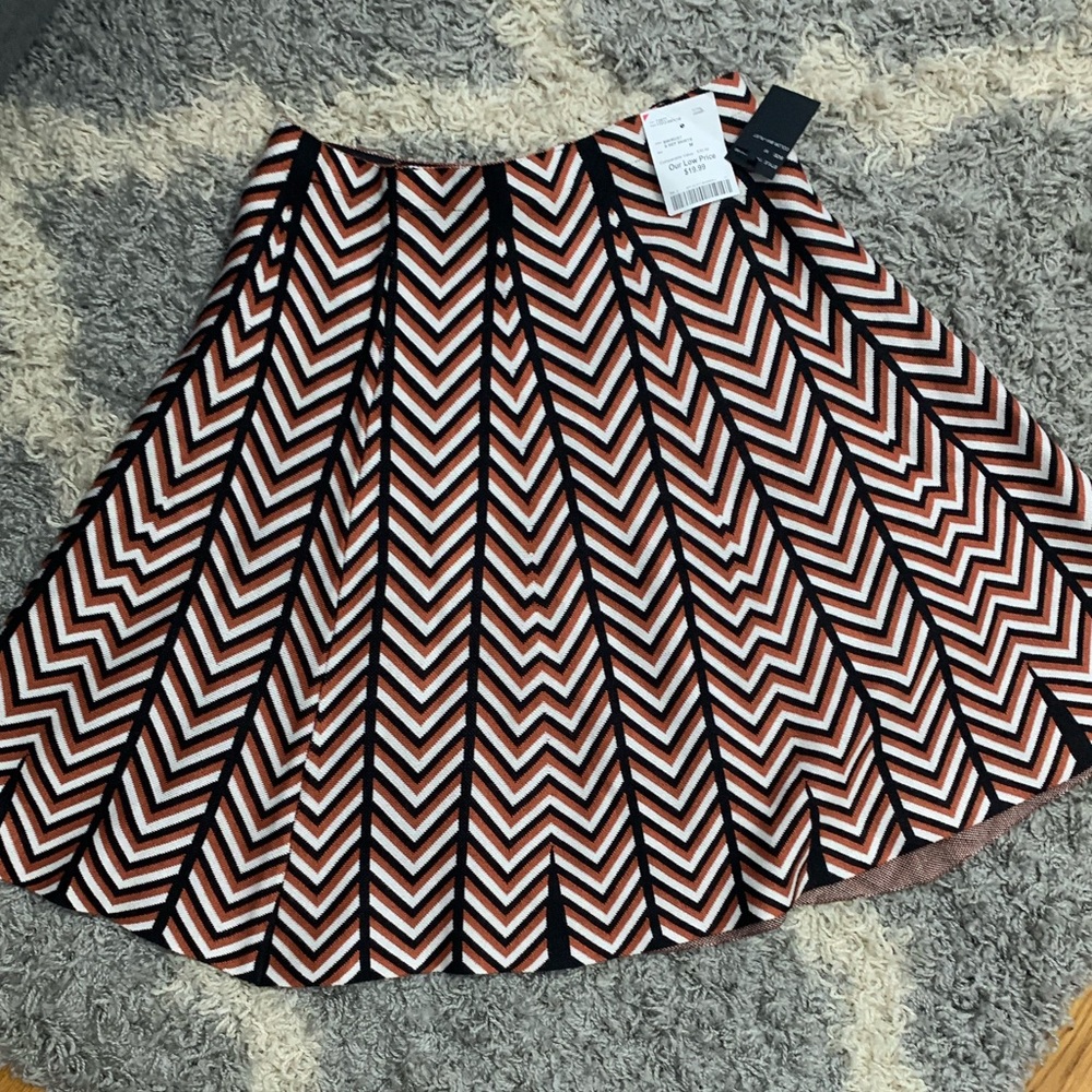 Beautiful orange, black and white skirt